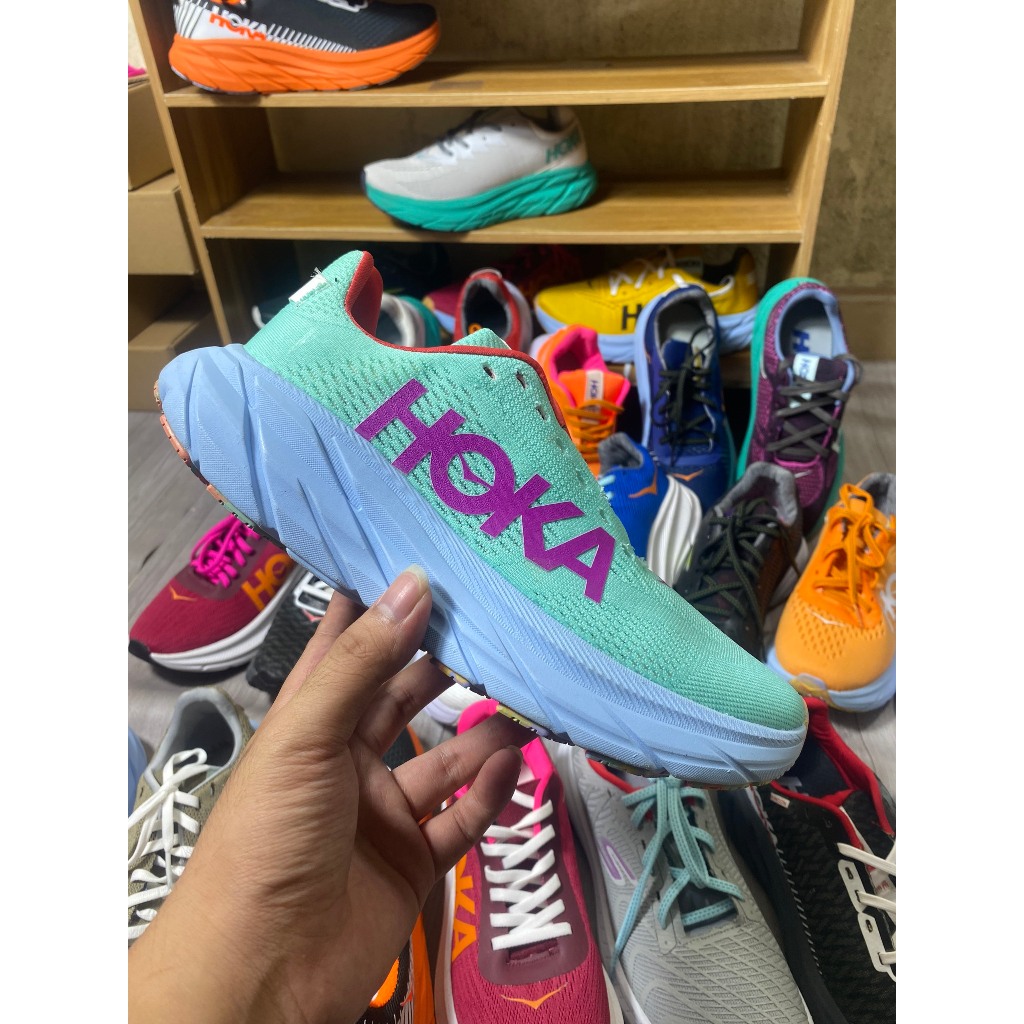 GIÀY CHẬY BỘ Hoka xanh ngọc -(Bền, Nhẹ, Đẹp, Êm Chân) Giay Tập Gym Dành Cho Cả Nam Và Nữ-giày tập gim