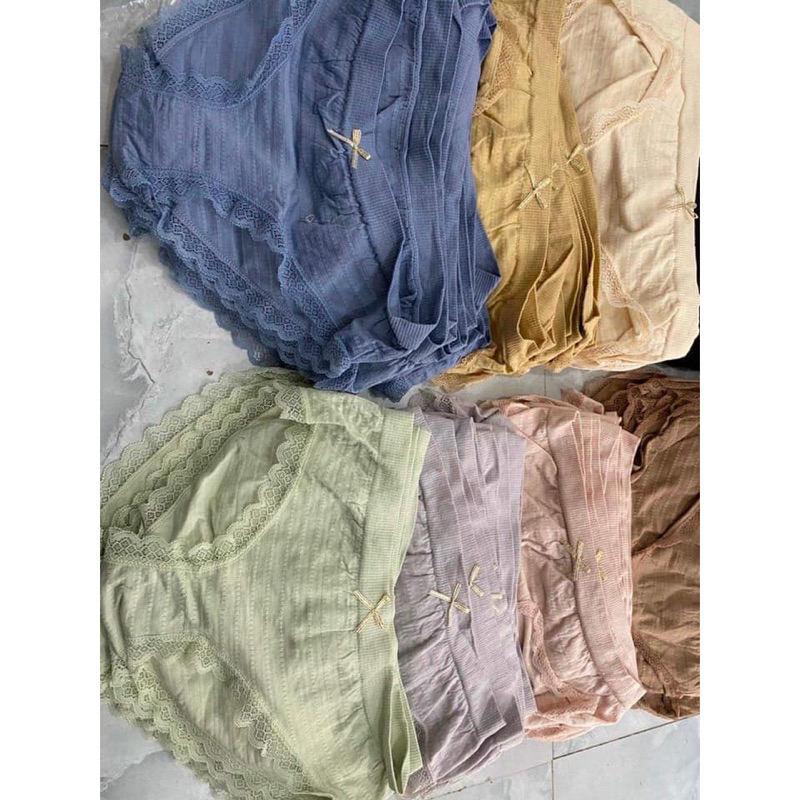 Hình thật xả 65k/10 quần lót nhăn nữ hàng loại 1 chính phẩm