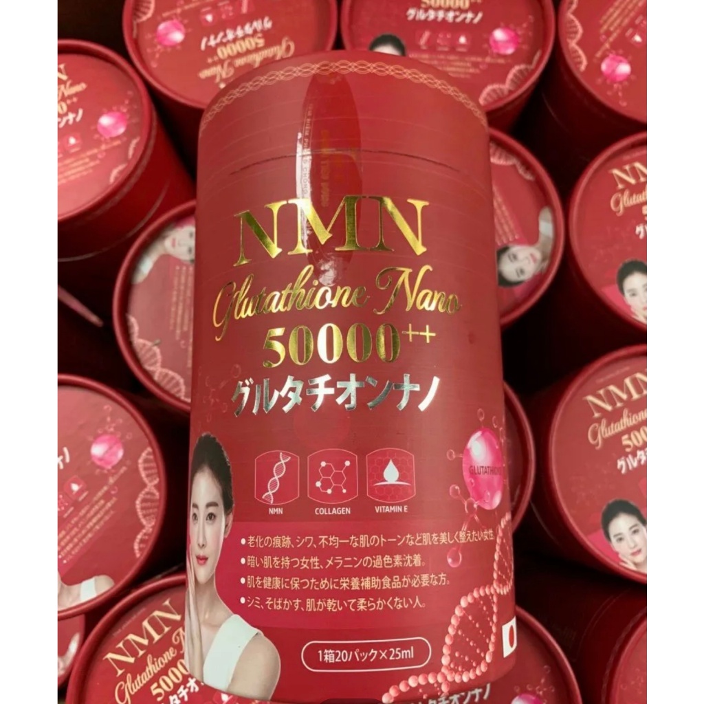 Nước uống Collagen NMN - Trắng da mờ nám có chứa Glutathione, Collagen uống đẹp da Nhật Bản