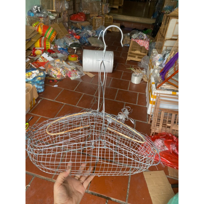 Lồng bẫy chim khuyên, chào mào form Sài Gòn chất liệu kẽm cứng cáp bền đẹp siêu nhạy