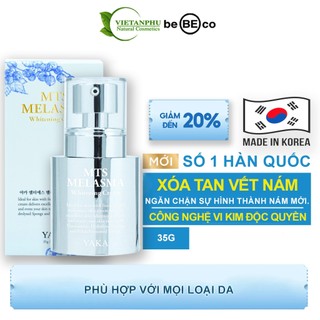 Kem nám - xóa tan vết nám tàn nhang và làm trắng da phục hồi tốt làn da tổn thương YAKA MTS MELASMA WHITEING CREAM 35g