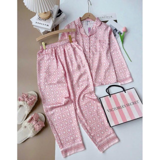 Bộ pijama lụa vic cao cấp