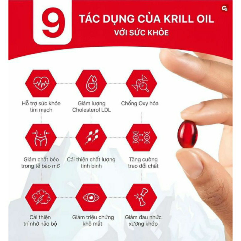 Dầu nhuyễn thể Kirkland Krill Oil 500mg 160 viên của Mỹ