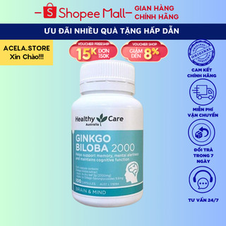 Bổ Não Healthy Care Ginkgo Biloba 100 Viên ACELA.STORE