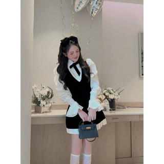SET ÁO PEPLUM ĐEN ĐAN LƯNG + SHORT 🖤