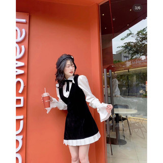 SET ÁO PEPLUM ĐEN ĐAN LƯNG + SHORT 🖤