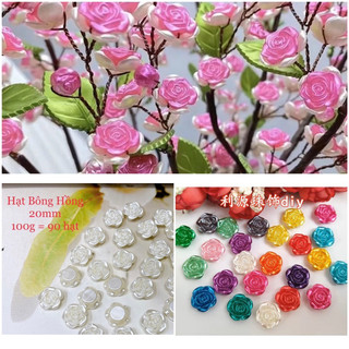 50g/100g nhuỵ hoa hồng 20mm làm phụ kiện handmade, làm hoa decor nhà cửa