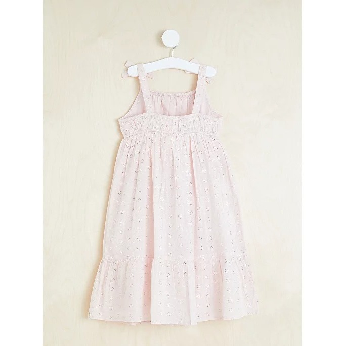 Váy 2 dây hồng đục lỗ nơ vai dòng cao cấp George_hàng chính hãng authentic