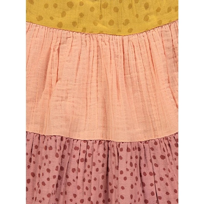 Váy 2 dây hồng caro vàng sunset George_hàng chính hãng authentic