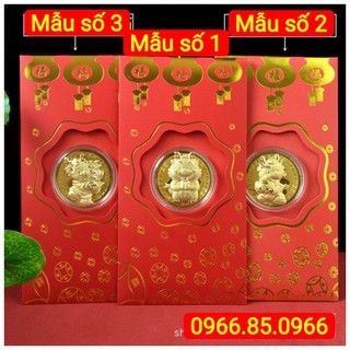 [XẢ KHO] Bao Lì Xì Mạ Vàng Con Rồng 2024