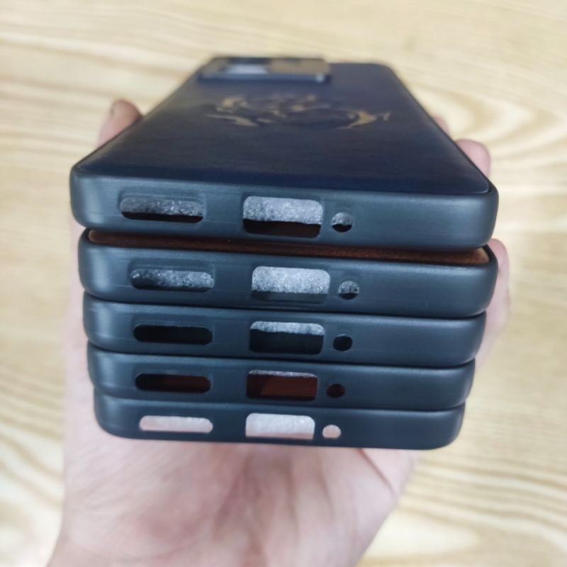 Ốp lưng Xiaomi Redmi k60 Utra / Mi 13T / Mi 13T pro dẻo viền đen lưng da in hình rồng