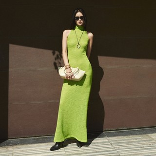 REINA-  SANTO KNITTED TURTLENECK DRESS