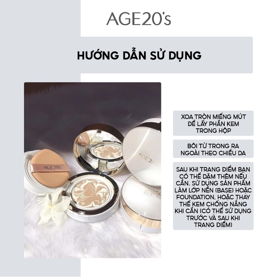 Phấn Tươi Cao Cấp Dưỡng Ẩm Age20'S Signature Essence Cover Pact