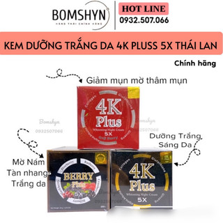 Kem dưỡng trắng da ban đêm 4k plus whitening night cream hũ 20 gam