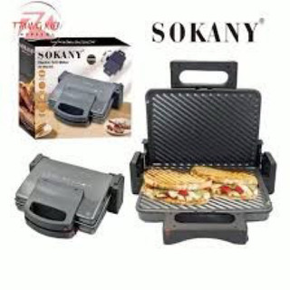 Máy kẹp nóng bánh mì, ép bánh mì sokany sk-855 bh 12 tháng