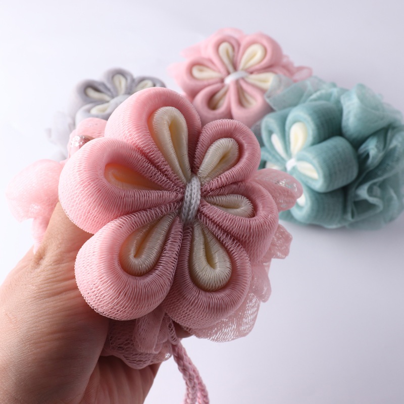 Bông Tắm Vệ Sinh Cơ Thể Hình Hoa 6 Cánh   - Bông Tắm Kì Da, Tế Bào Chết, Cọ Lưng