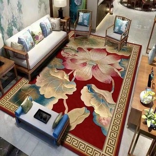 Thảm trải sàn Bali, thảm trải sàn trang trí phòng khách, sofa, mẫu Hoàng gia kích thước 1m6x2m3 và 2mx3m hàng nhập khẩu