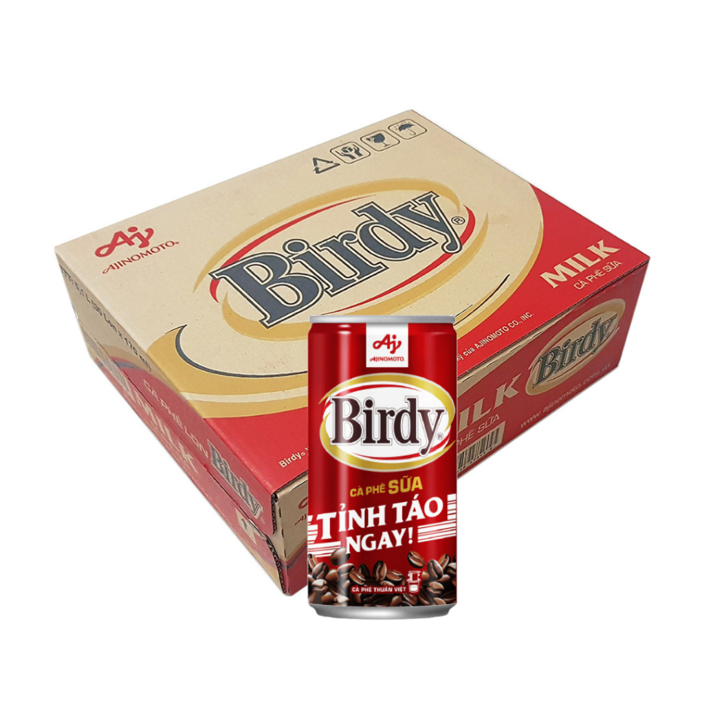 Thùng 30 lon Cà phê Birdy Sữa 170ml/lon cafe