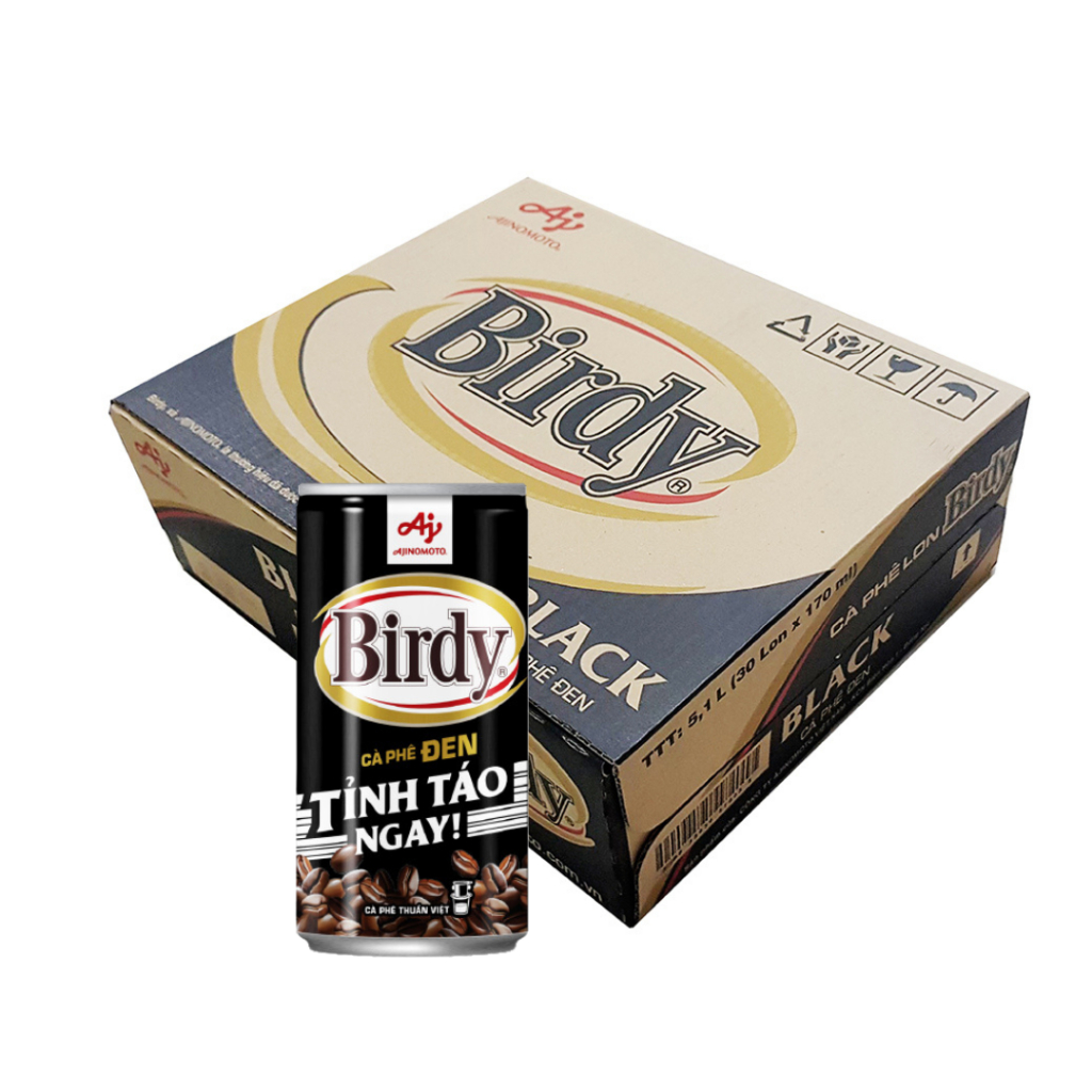 Thùng 30 lon Cà phê Birdy Sữa 170ml/lon cafe