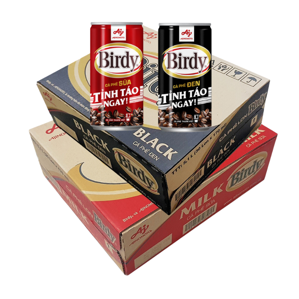 Thùng 30 lon Cà phê Birdy Sữa 170ml/lon cafe