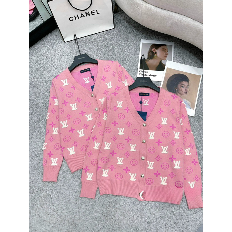 Áo Cadigan Hồng LV Xinh QC