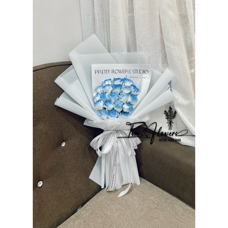 Bó hoa sáp loang 20 bông siêu to siêu rẻ dài 73cm