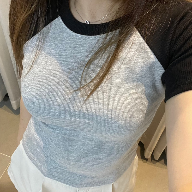 Áo Thun Baby Tee Raglan Phối Màu