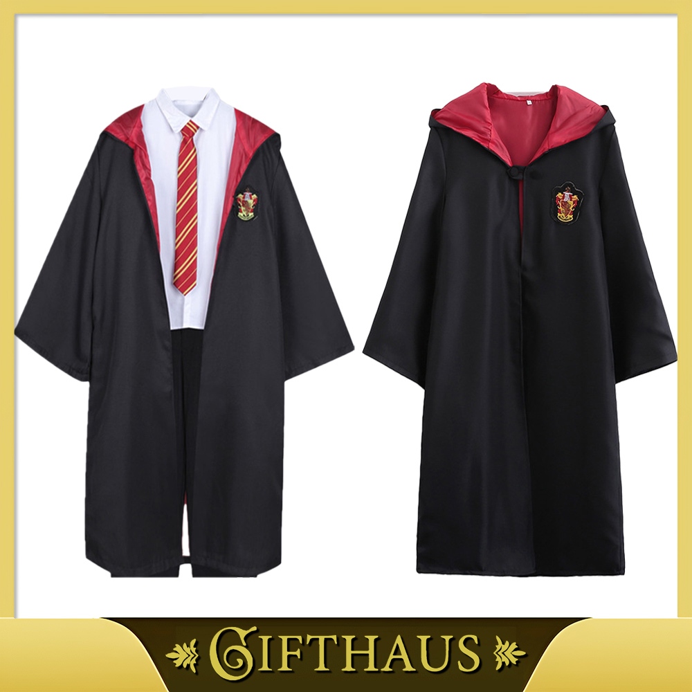 Áo choàng Harry Potter Nhà Đỏ - Đủ Bộ