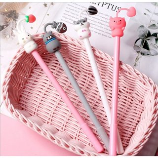 Bút thú cưng mọc đồ trên đầu dễ thương_ Bút cute giá rẻ_ quà tặng học sinh rẻ sỉ