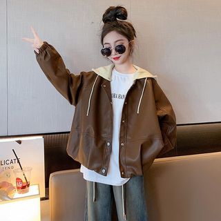 áo khoác da bé gái size lớn AK63 size 120-170 20-45 kg thời trang trẻ em hàng quảng châu