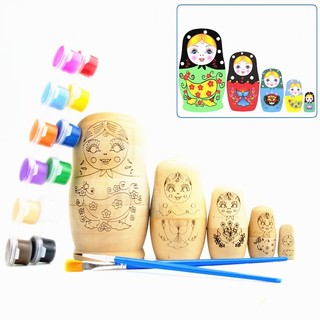 Bộ đồ chơi tô màu búp bê Nga