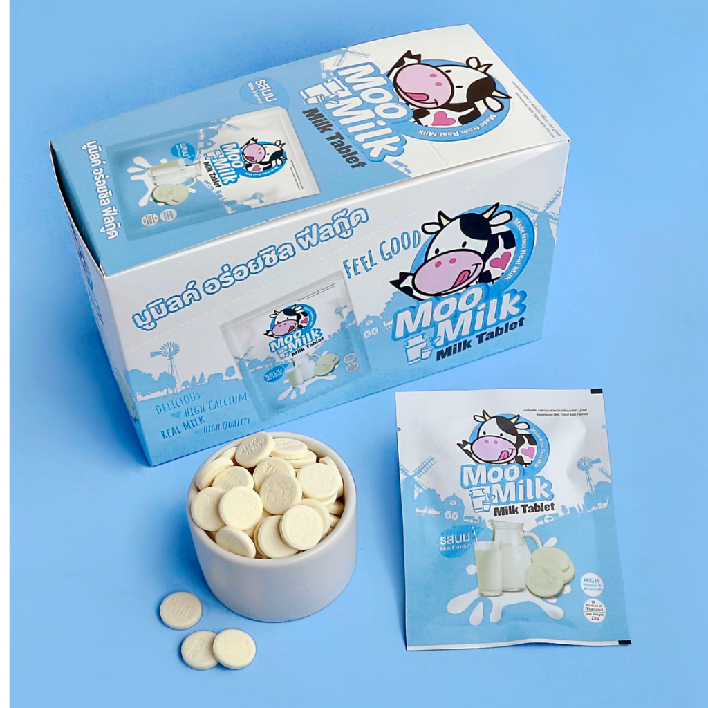 Kẹo Sữa Bò Moo Milk Nhập Khẩu Thái Lan