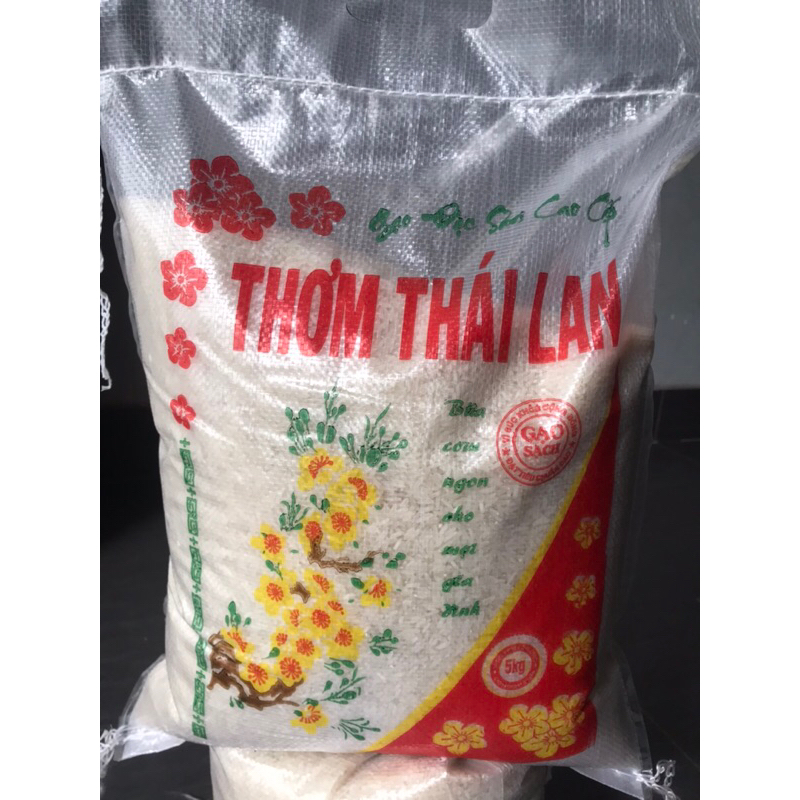 5kg Gạo Thơm Thái dẻo ít thơm nhẹ cơm mềm | BigBuy360 - bigbuy360.vn
