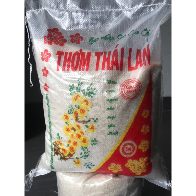 5kg Gạo Thơm Thái dẻo ít thơm nhẹ cơm mềm