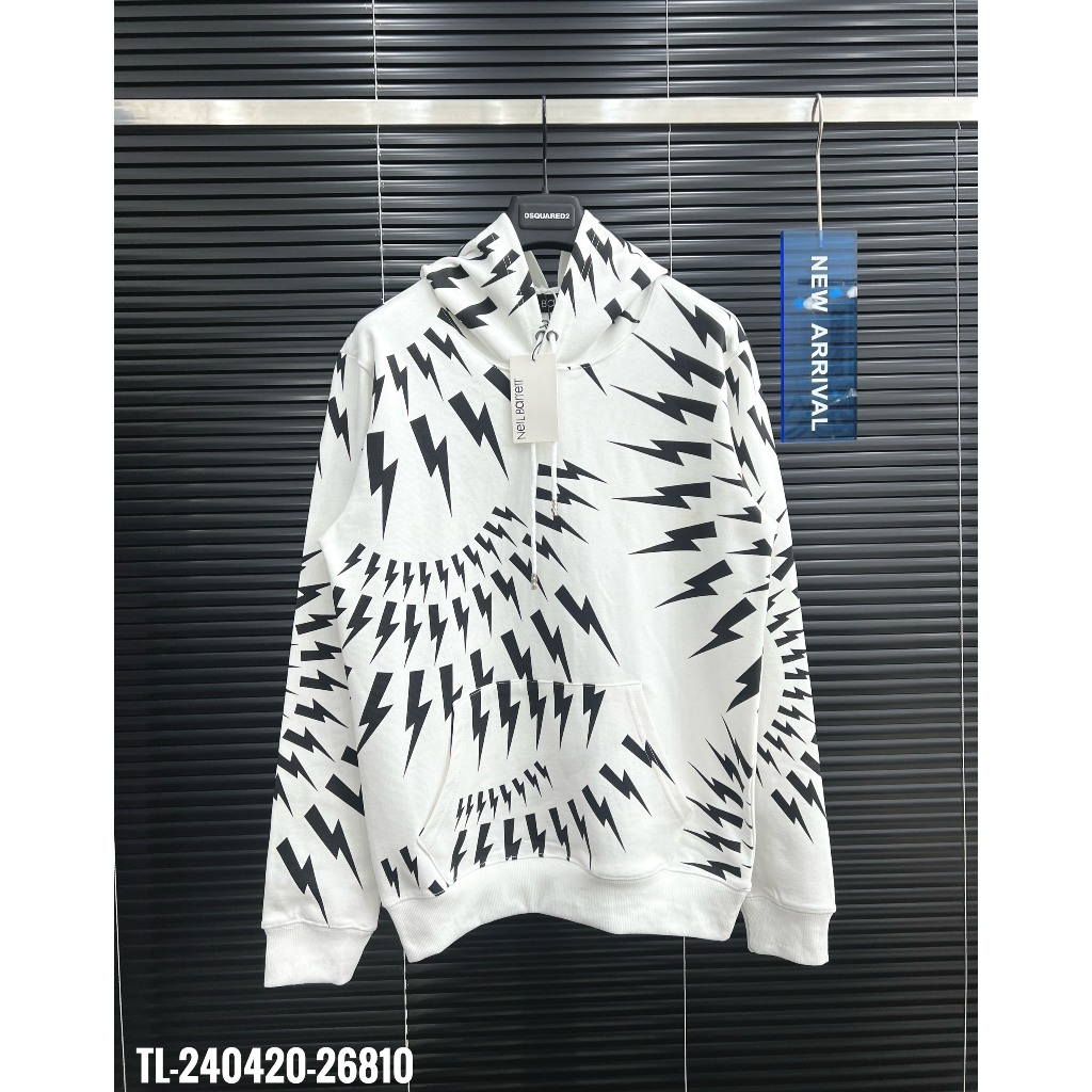 🔥Hot🔥Áo hoodie Neil Barett hình sét thiết kế hot trend Nam Nữ Thu Đông 2023