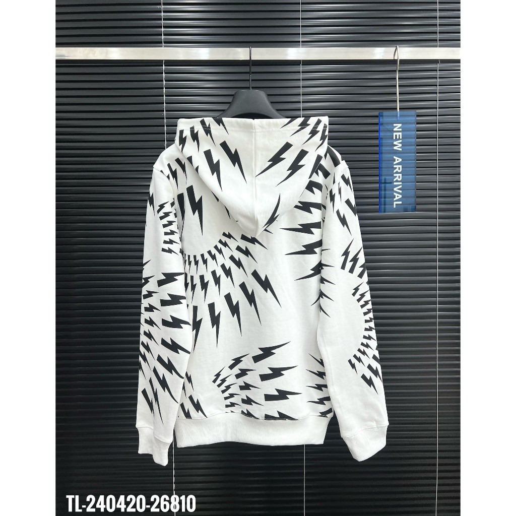 🔥Hot🔥Áo hoodie Neil Barett hình sét thiết kế hot trend Nam Nữ Thu Đông 2023