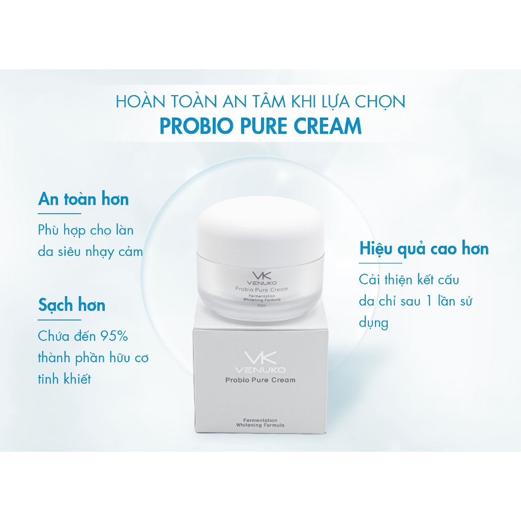 Kem bổ sung dinh dưỡng cho da VENUKO PROBIO PURE CREAM