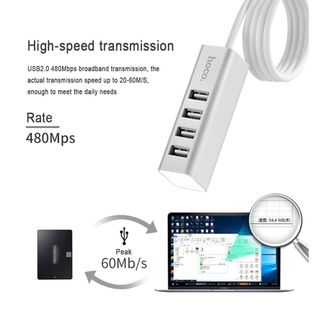 Hub USB 4 Cổng Hoco HB1 Chính Hãng (Ports Hub USB X4 HB1)