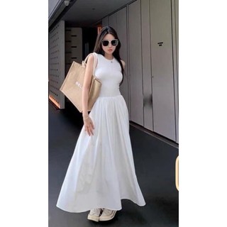 Đầm thiết kế dáng dài maxi có túi 2 bên và khóa kéo mang phong cách thời thượng sang trọng, dự tiệc, lễ hộ