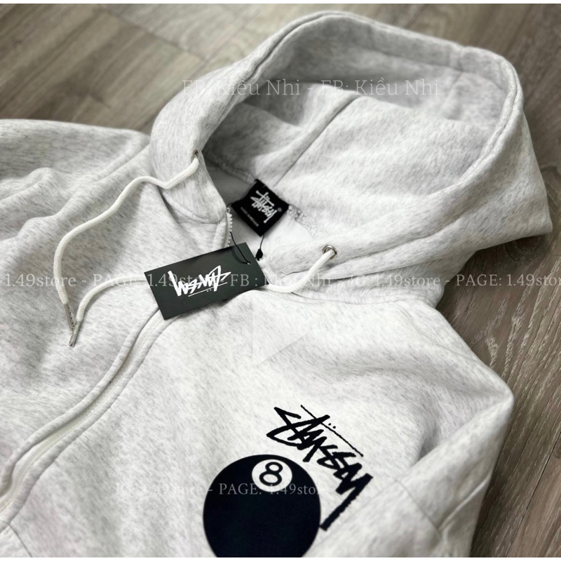 Áo HOODIE VIẾNTUSSY  Ball 8 chất liệu Nỉ Bông Cottong cao cấp 100% cotton