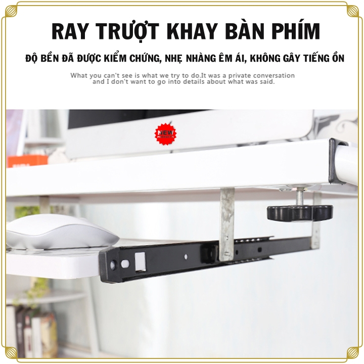 Bàn làm việc lười phong cách Châu Âu , Bàn lười đa năng có bánh xe, chốt khóa tiện lợi