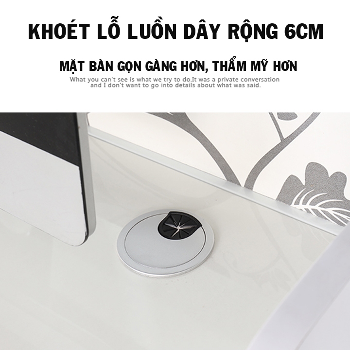 Bàn làm việc lười phong cách Châu Âu , Bàn lười đa năng có bánh xe, chốt khóa tiện lợi