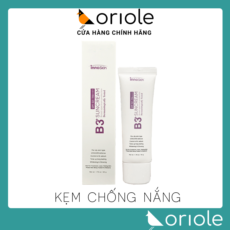 Kem Chống Nắng B3 InnoSkin Màu Tím - Kem Chống Nắng Cho Da Dầu Chính hãng
