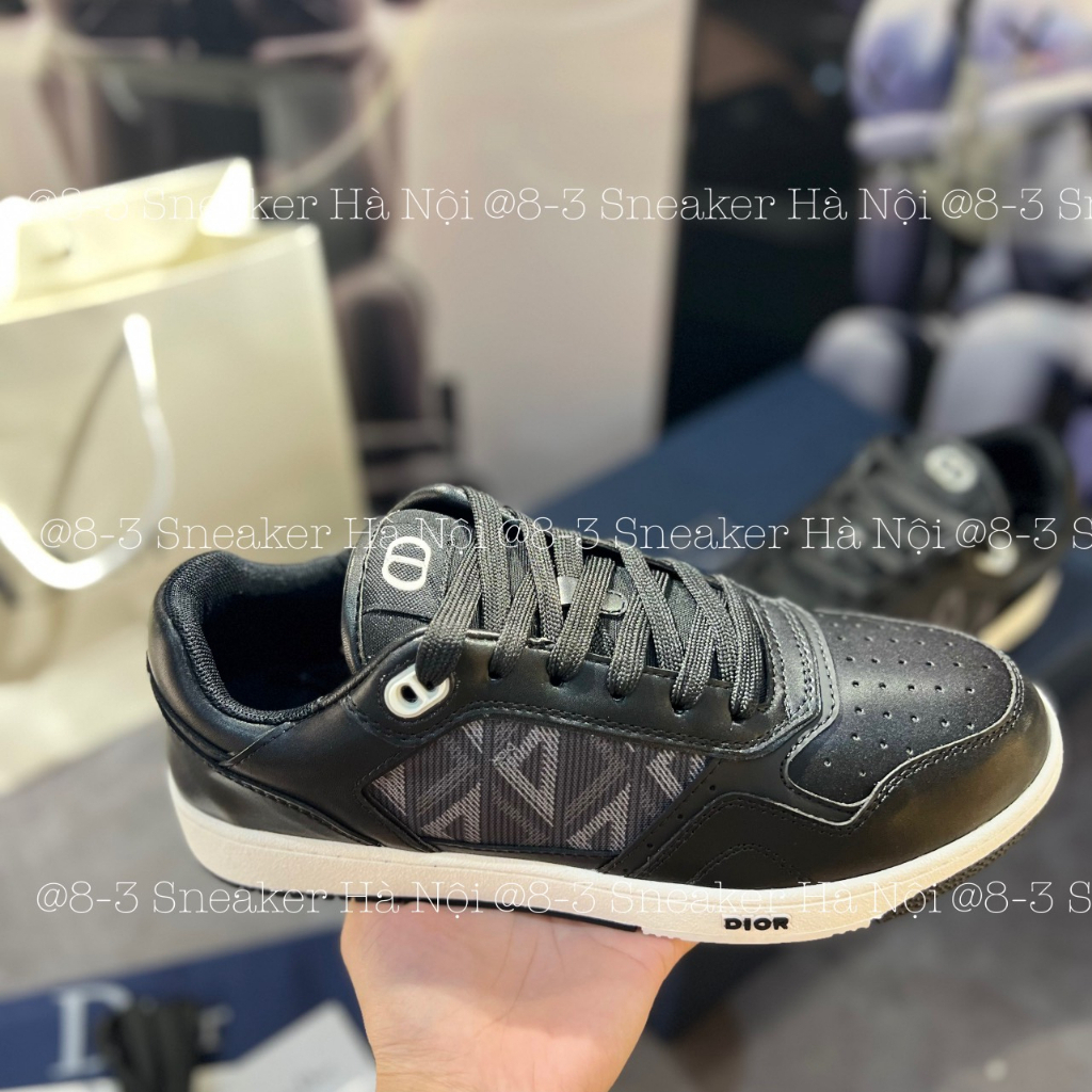Giày Thể Thao DIO B27 da đen họa tiết Kim Cương , Giày Dio B27 da đen kim cương cao cấp nhất.