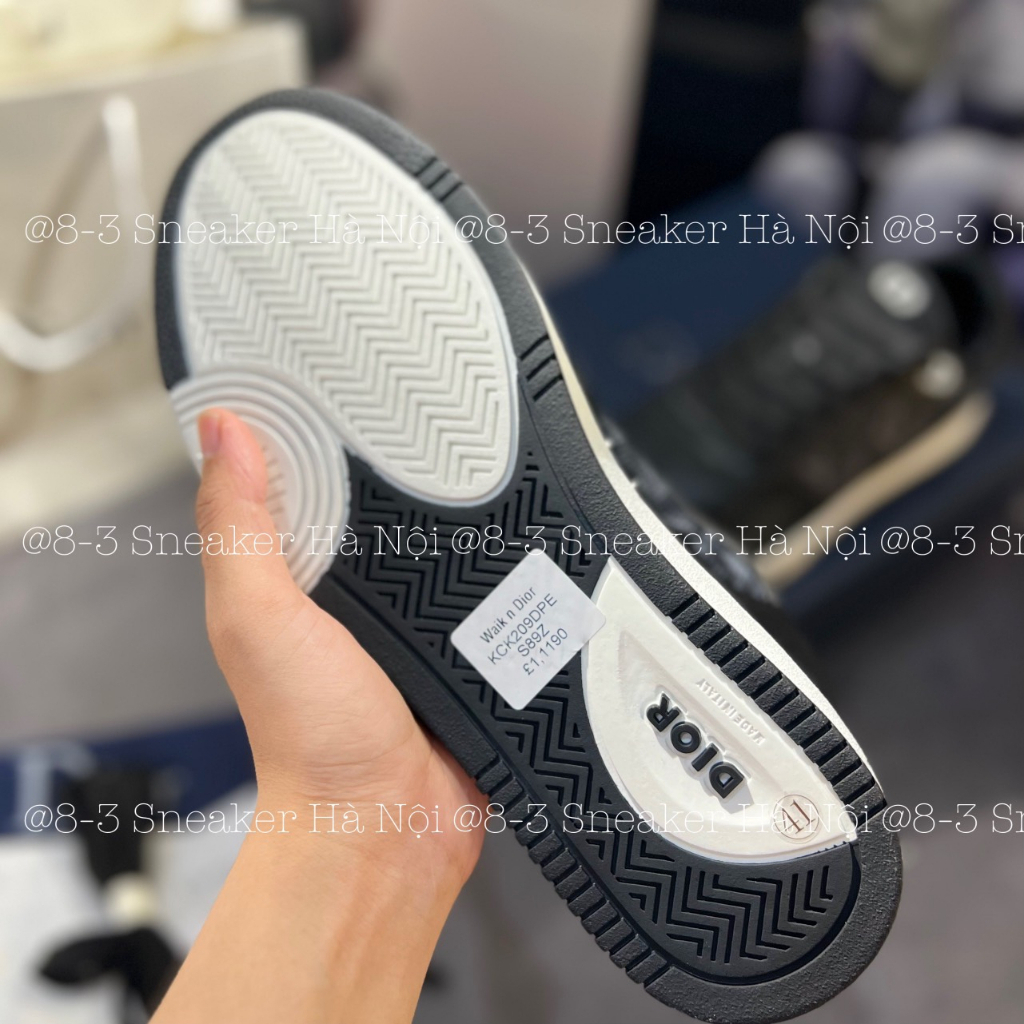 Giày Thể Thao DIO B27 da đen họa tiết Kim Cương , Giày Dio B27 da đen kim cương cao cấp nhất.