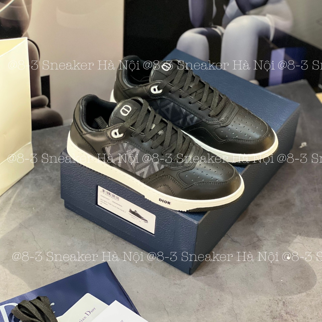 Giày Thể Thao DIO B27 da đen họa tiết Kim Cương , Giày Dio B27 da đen kim cương cao cấp nhất.
