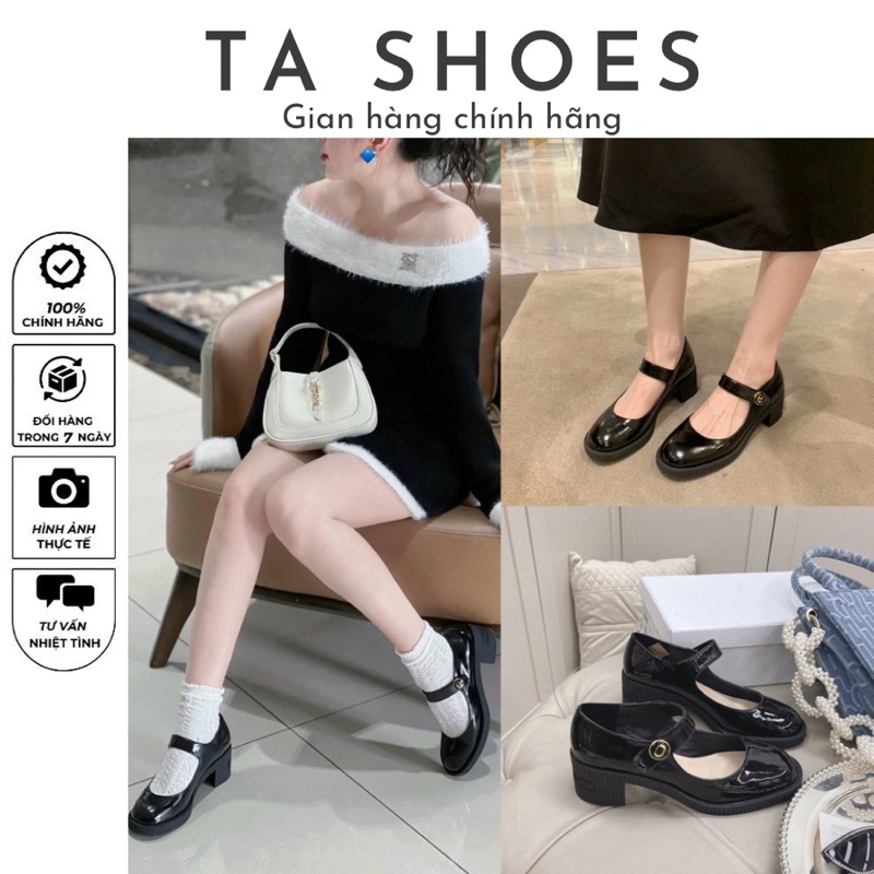 Giày Tiểu thư nữ  quai ngang khóa tròn Hàng Loại 1 QC fullBox , em này siêu êm luôn