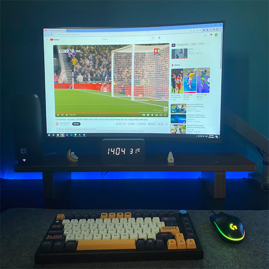 Kệ Màn Hình Cho Imac và Desktop, Kệ Màn Hình Máy Tính Để Bàn Decor Bàn Làm Việc Chất Lượng Cao