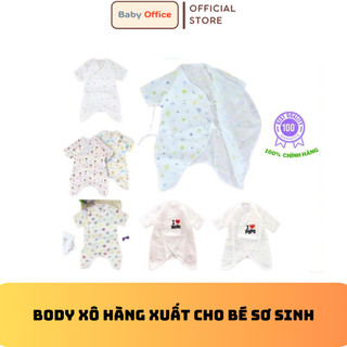Body xô hàng xuất siêu đẹp cho bé sơ sinh mát mẻ, siêu thoáng - Babi Office