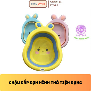 Chậu gấp gọn hình Thỏ cho bé siêu dễ thương, tiện lợi - Babi Office